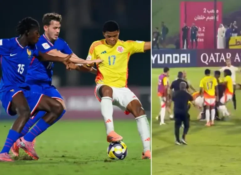 Escándalo en Qatar Colombia y Francia terminan a los golpes tras el partido
