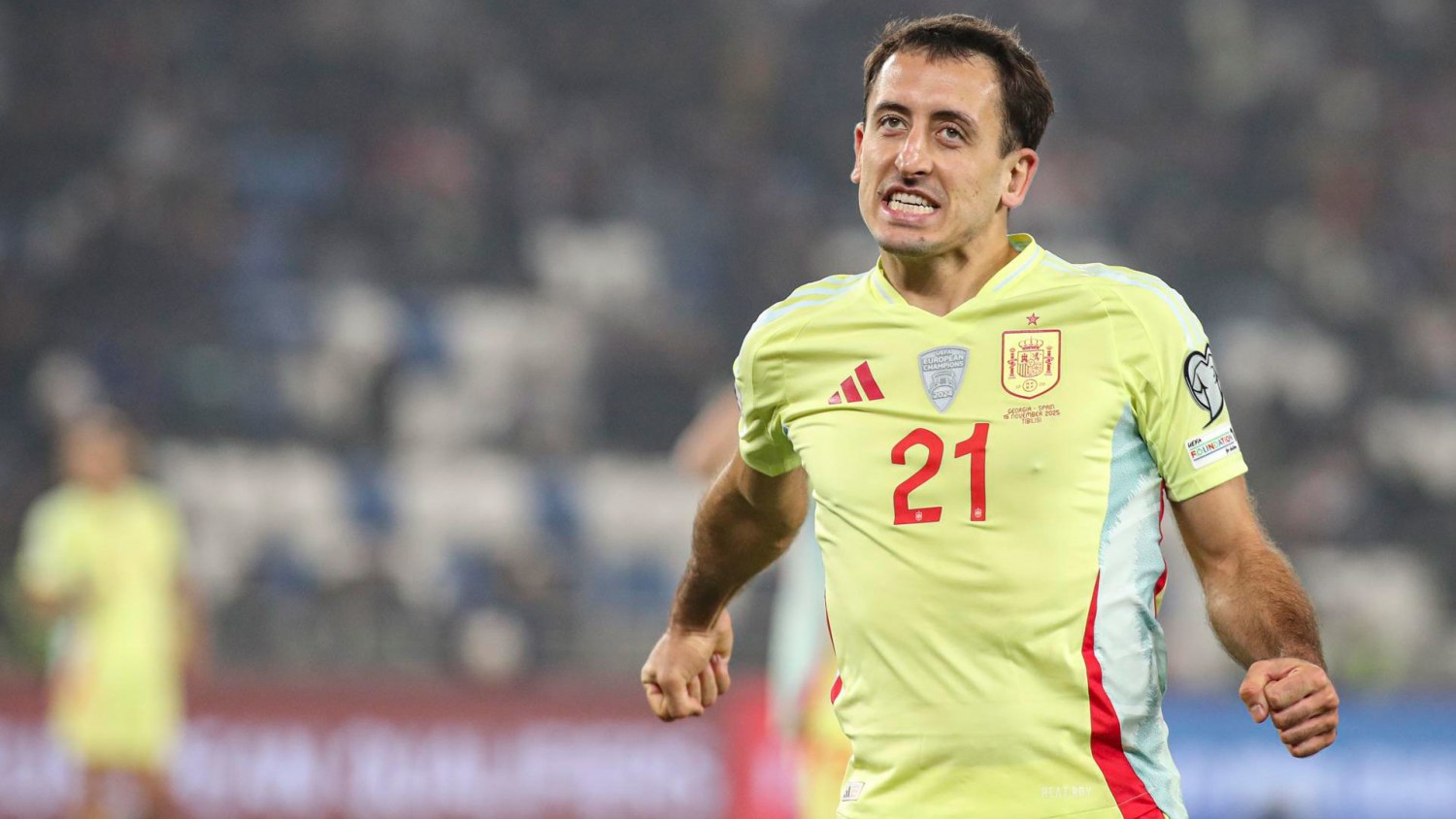 Mikel Oyarzabal celebra sus 50 partidos con España marcando doblete